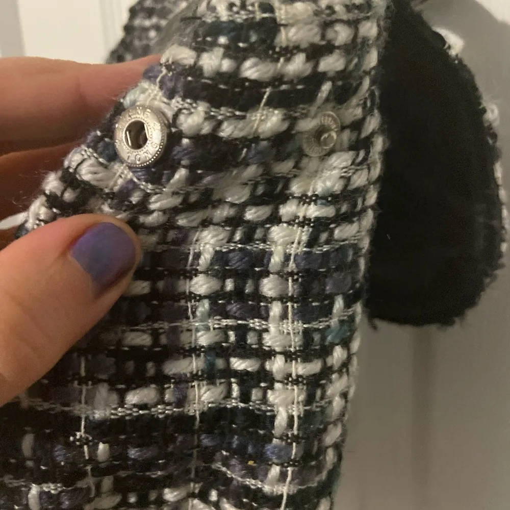 Icing Claire’s Plaid Crossbody Purse Grey Black Plaid Shows A Little Wear - Image 6