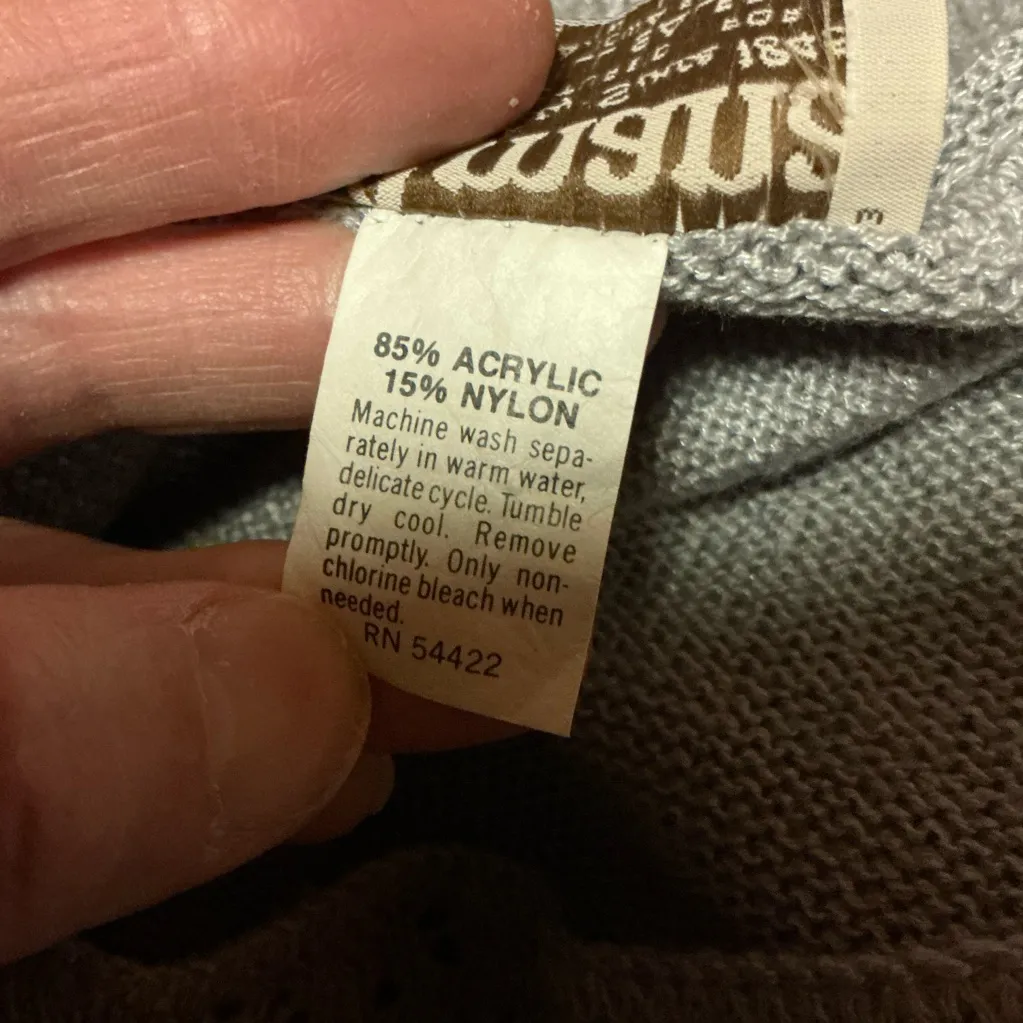 Vintage 1980s Grey Short Sleeve Knit Sweater Classic Soft Neutral Gray Size M - Image 3