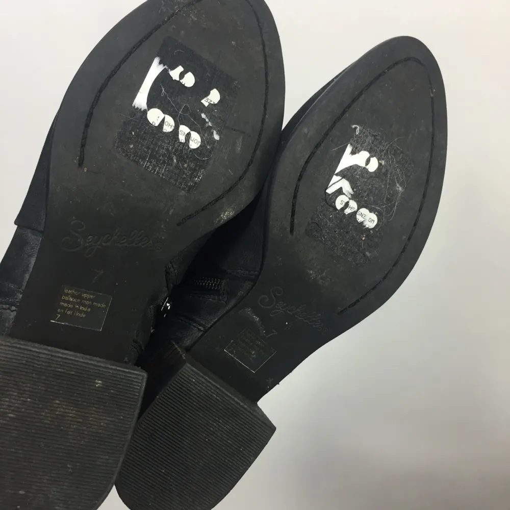 Seychelles Leather Booties Ankle Boots Black 7 - Image 12