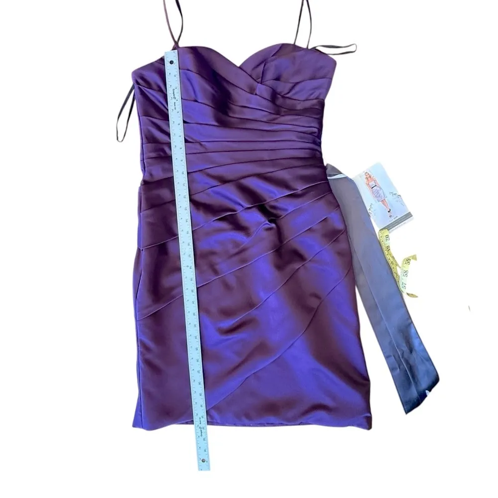NWT Sorella Vita Cocktail Dress Style 2399 Women’s Size: 12 Color: Aubergine - Image 11