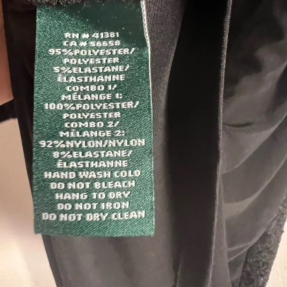 Lauren Ralph Lauren Black Long Sleeve Sequined Ruched Mini Sheath Dress Size 4 - Image 11