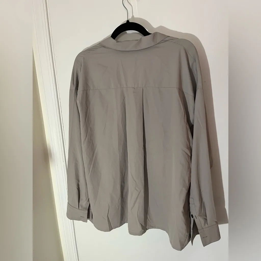 James Perse Lightweight Matte Sateen Fluid Shirt - Image 10