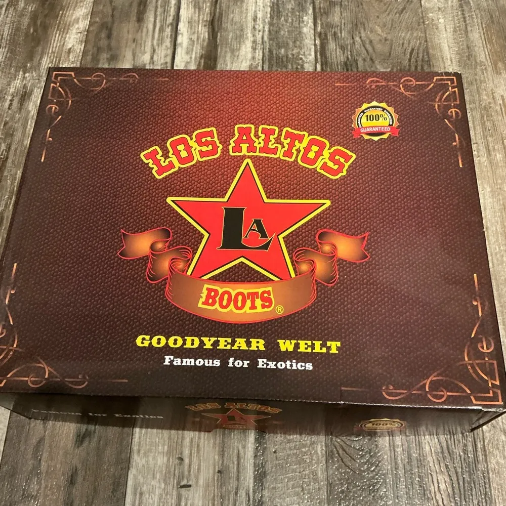 Los Altos Women’s Leather Black Western Cowboy Boots Size 7 - Image 12