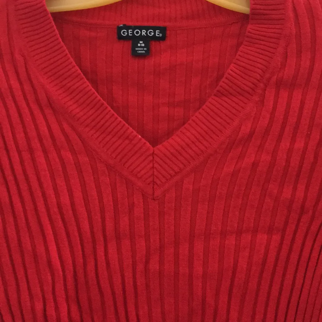 FINAL MARKDOWN George ribbed knit sweater medium Red - Image 2