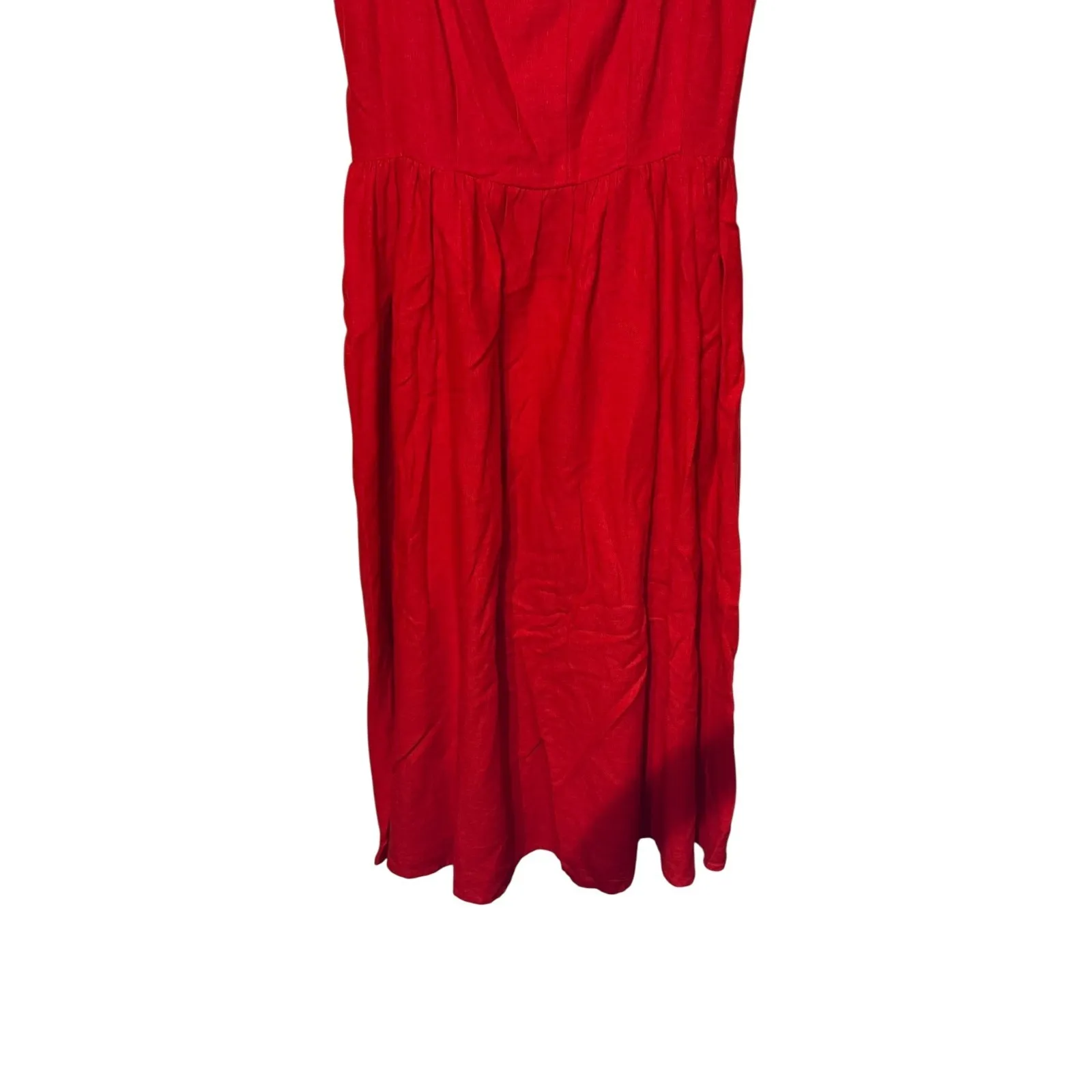 Christian Lacroix Women Dress Scoop Neck Lined Lightweight Sleeveless Red 6 NWOT - Image 4