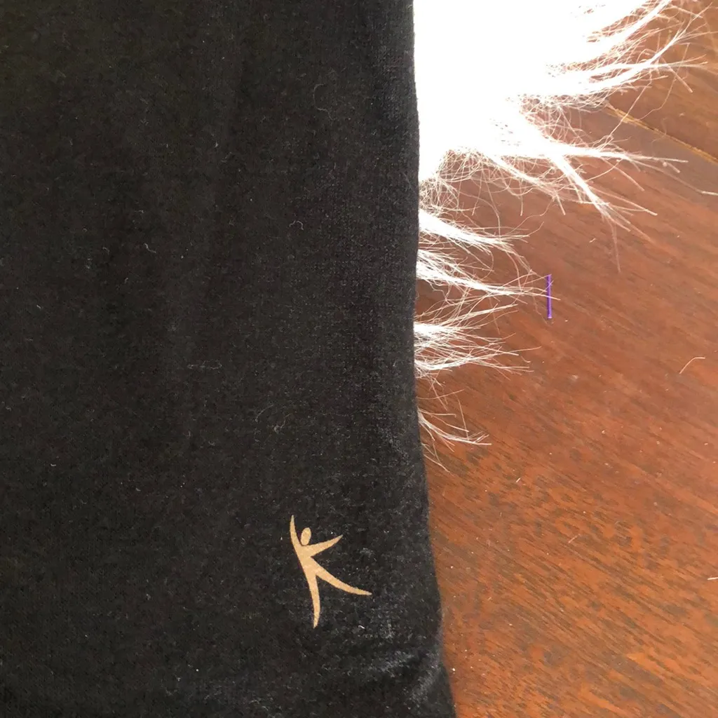 Danskin Mesh Active Cold‎ Shoulder Sweatshirt Tee Black Size 2X - Image 4