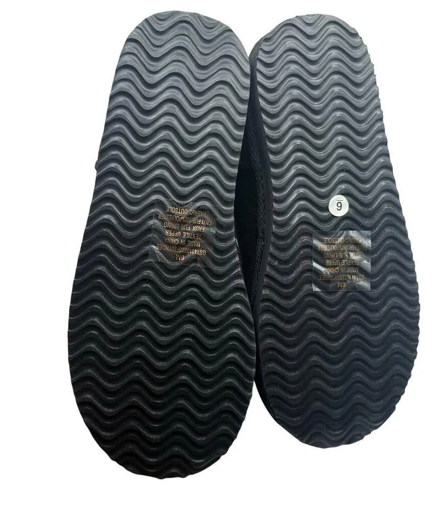 Stitch Fix MIA Bearpaw Shorty Black SZ 6 Suede Ankles Boots Bootie Shearling - Image 5