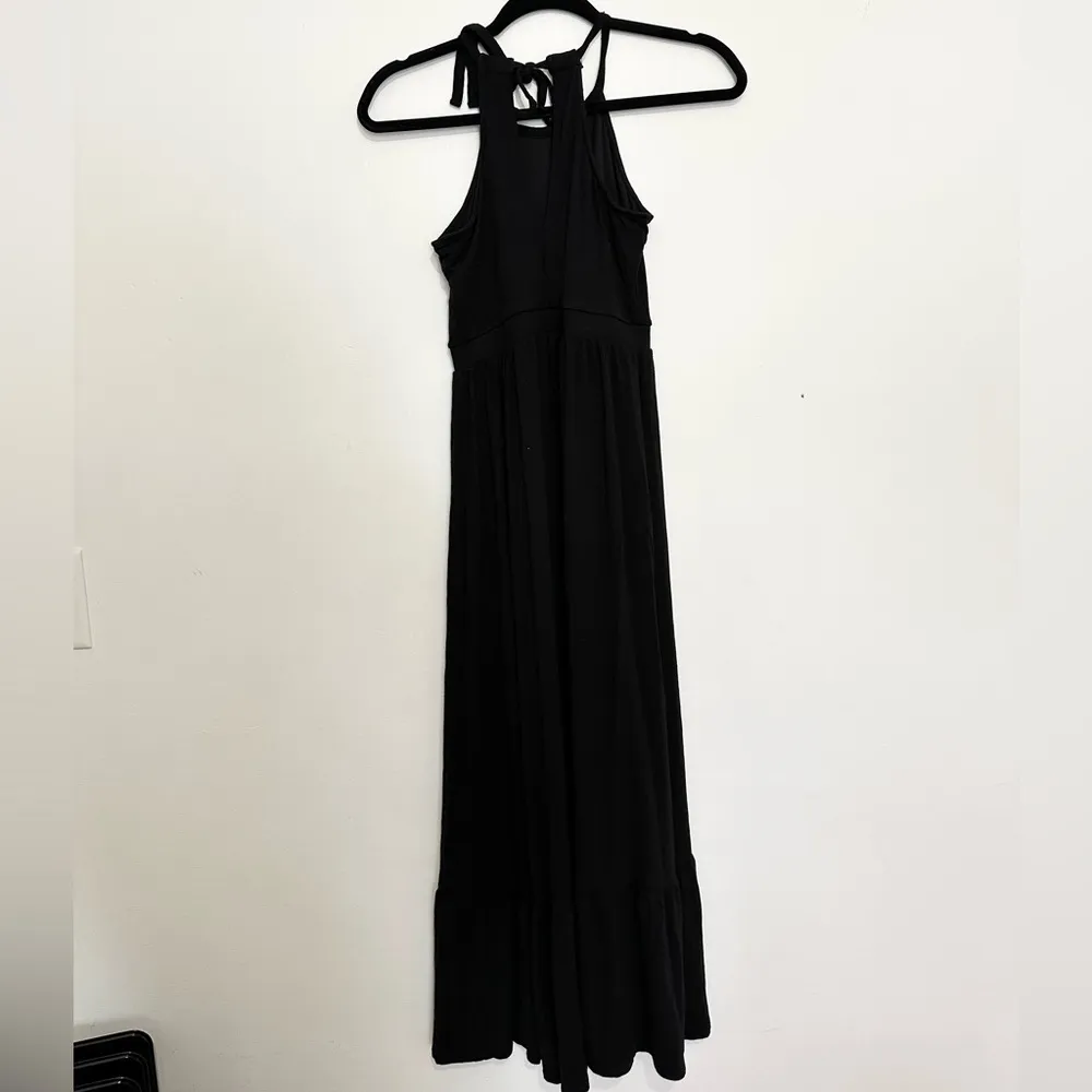 Old Navy jersey knit maxi dress long size XS halter neck summer - Image 4