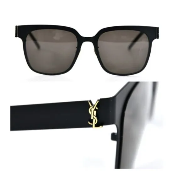 NIB Saint Laurent Grey Square Ladies Sunglasses SL M41 - Image 2