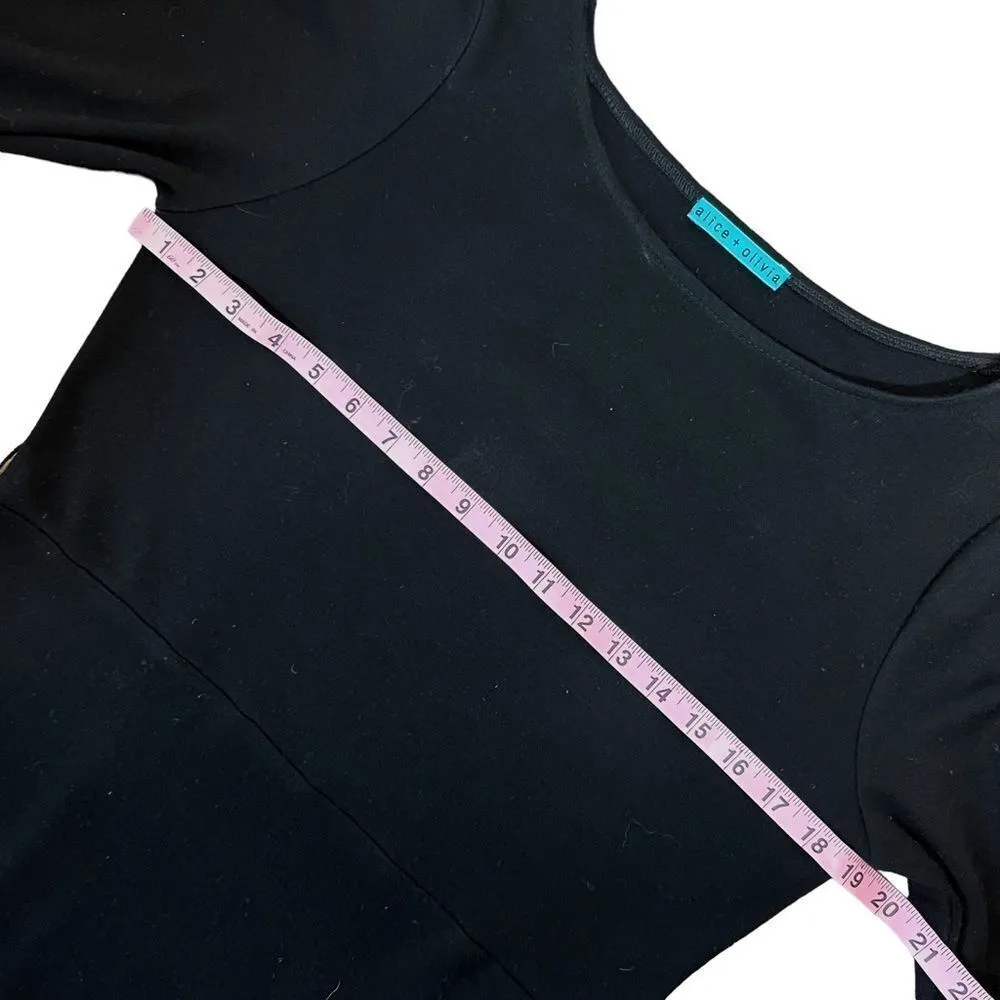 Alice + Olivia Black Wool Sweater Dress - Image 7