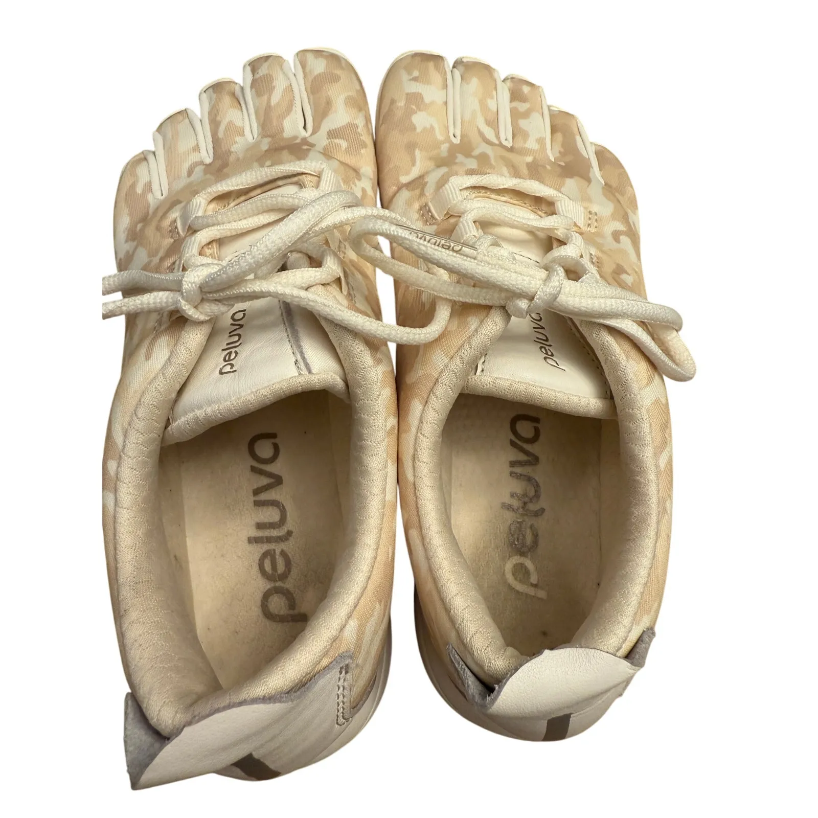 Peluva Women's Strand Lightweight Trainer Shoes 6.5 Desert Camo Ivory Minimalist Tan - Image 8