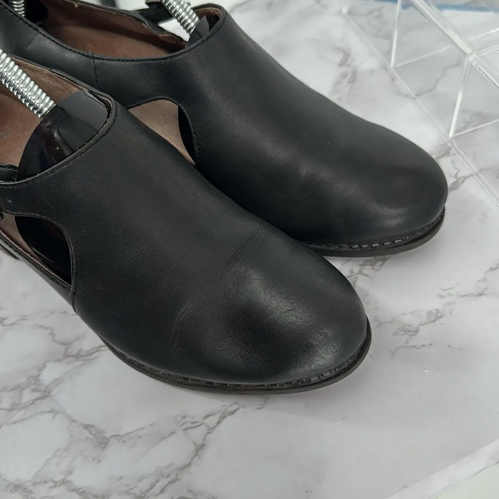 DANSKO Black Leather Hollie Block Heel Closed Toe‎ Clog Sz 39 EU Dance Comfy - Image 6