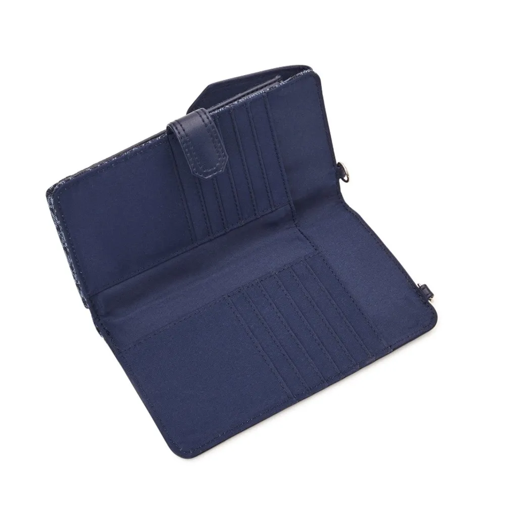 Nwt crossbody wallet purse by Time and Tru Women's Natalie String navy Blue - Image 4