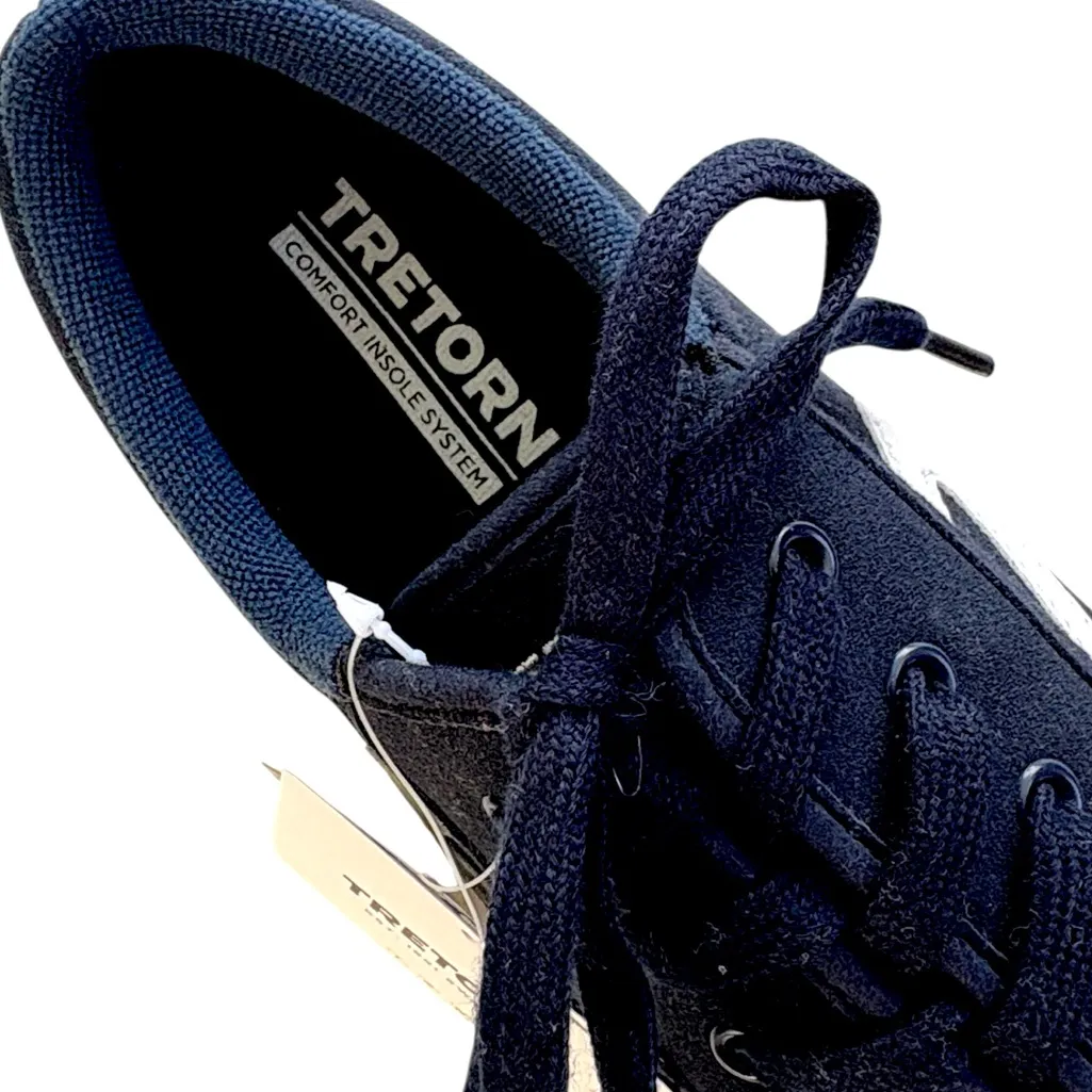 NWT Tretorn Leather Nylite Plus Sneakers Navy White Size 8.5 - Image 3