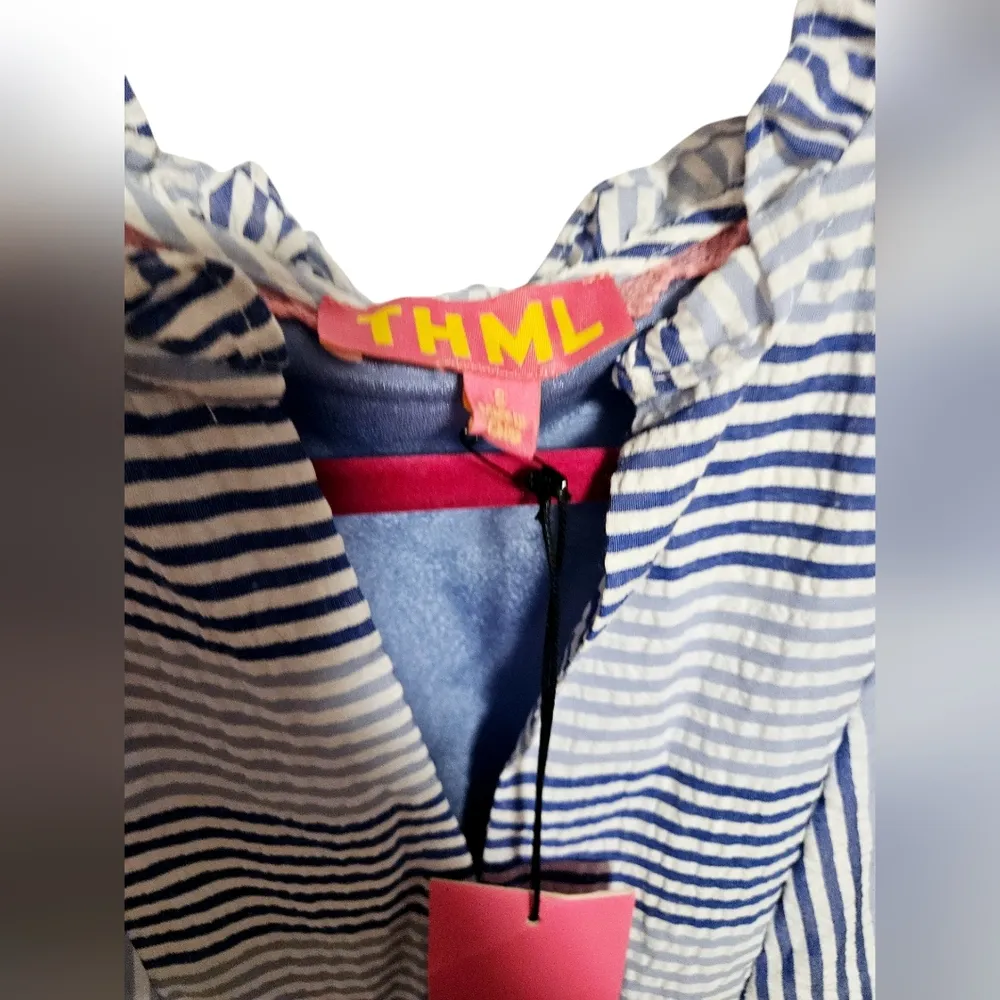 THML Flutter Sleeve Striped Dress - Image 5