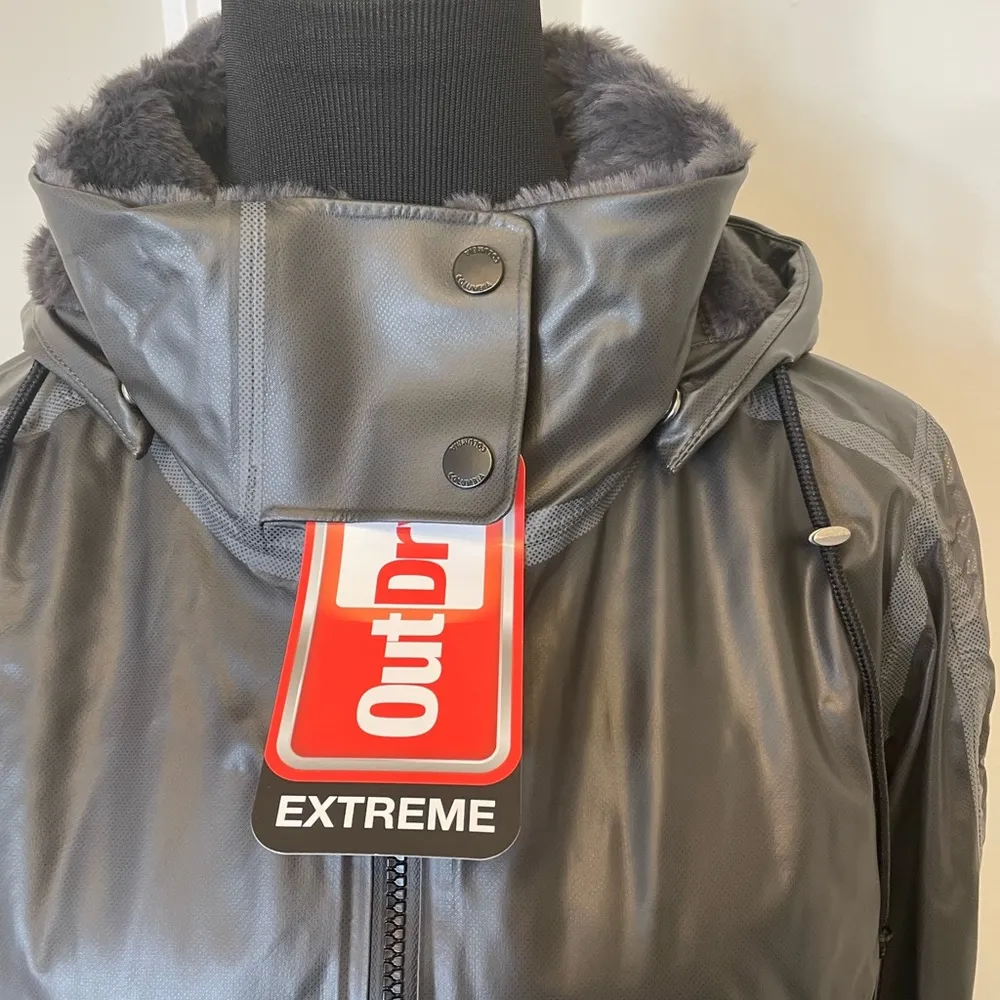 Columbia OutDry Ex Moto Jacket Faux Fur Lined Removable Hood Extreme Conditions - Image 3