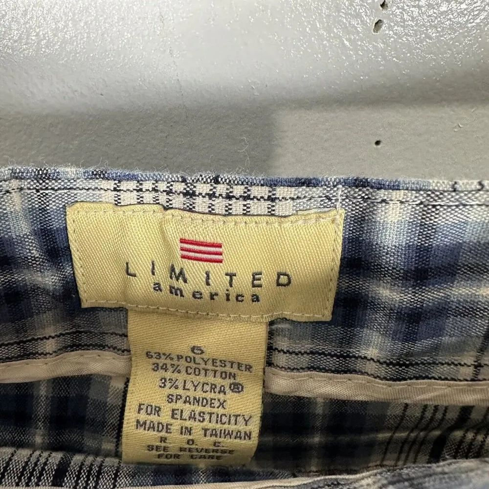 Vintage 90s Limited America Womens Shorts Size 6 Plaid Schoolgirl Academia Mini - Image 9