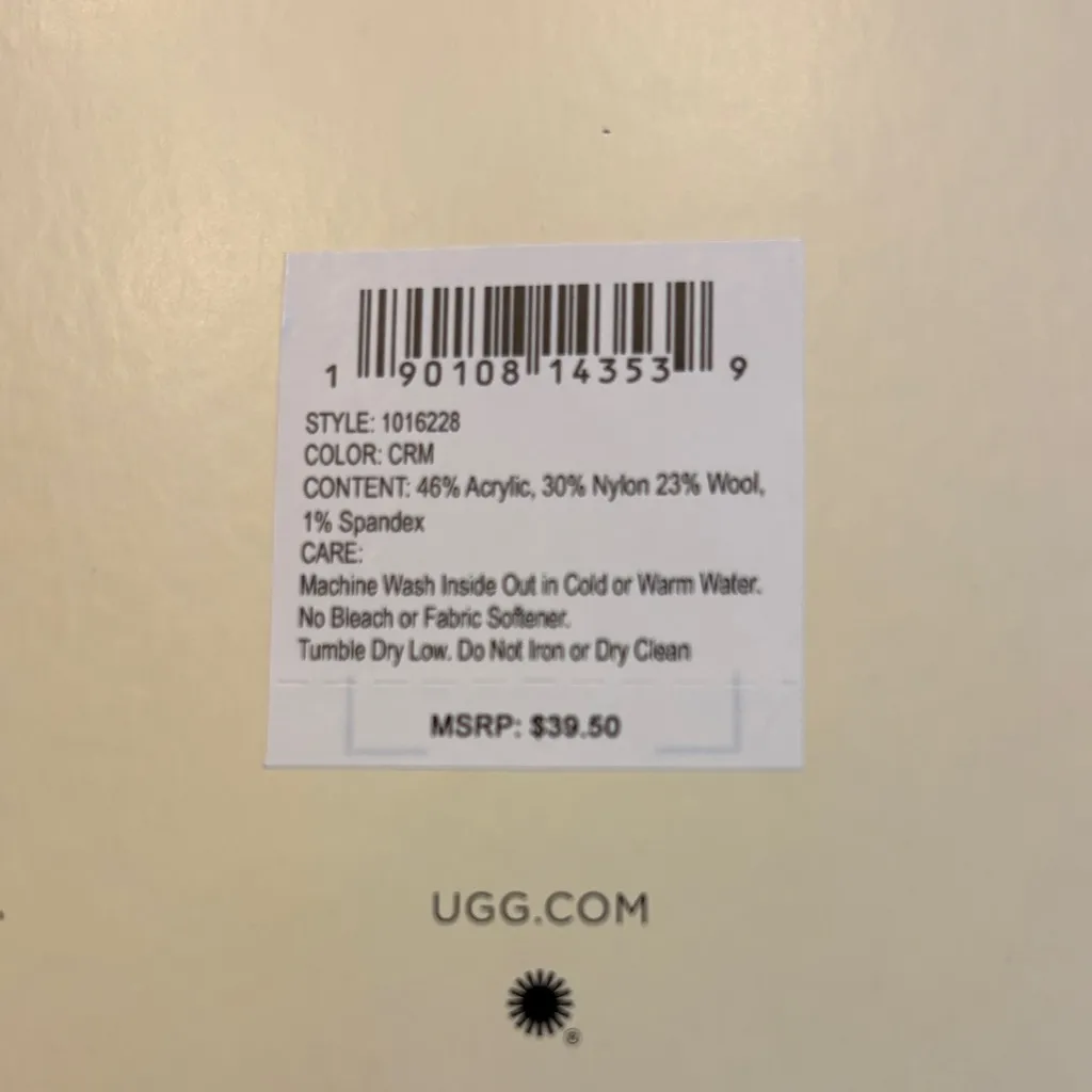 UGG Women's Knit Cream Socks - Image 12