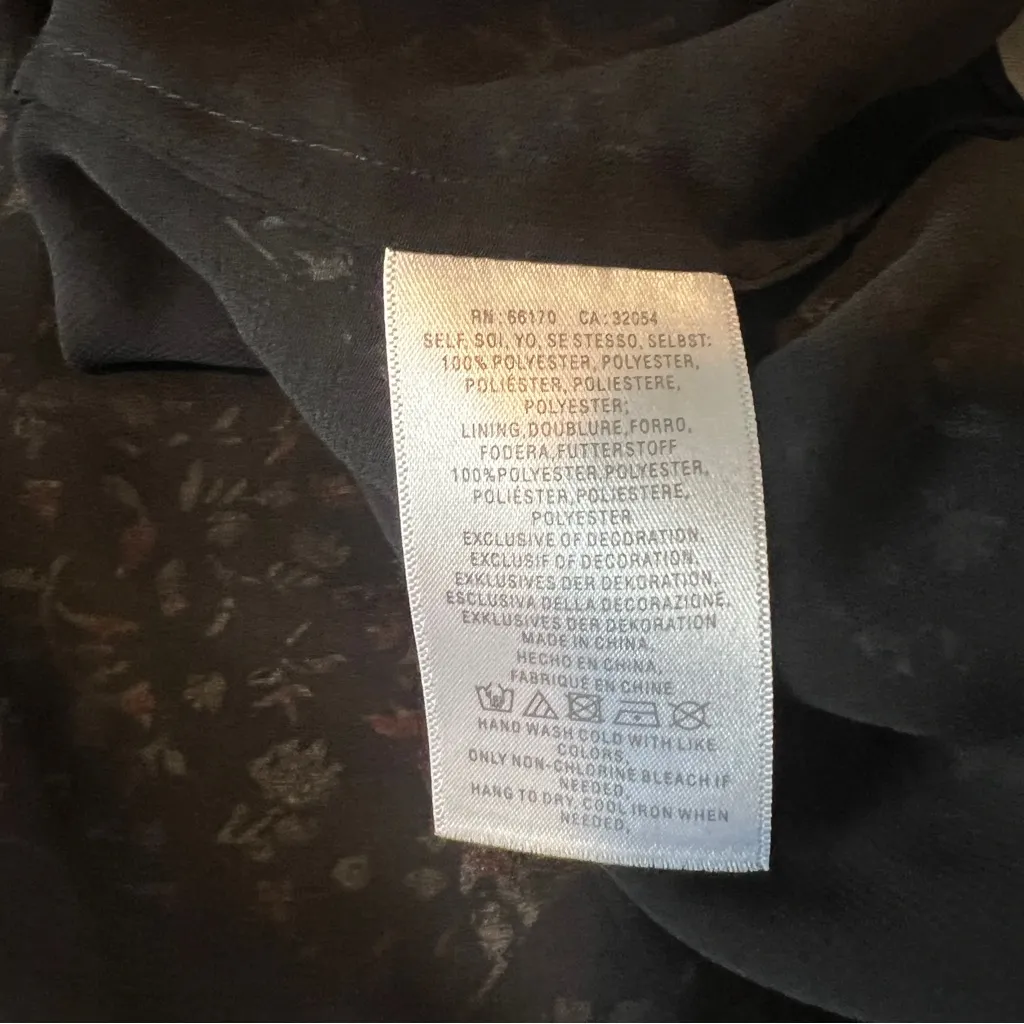 Anthropologie Maeve Lace Ruffle Trim Floral‎ Sleeveless Halter Neck Top Size XL - Image 13