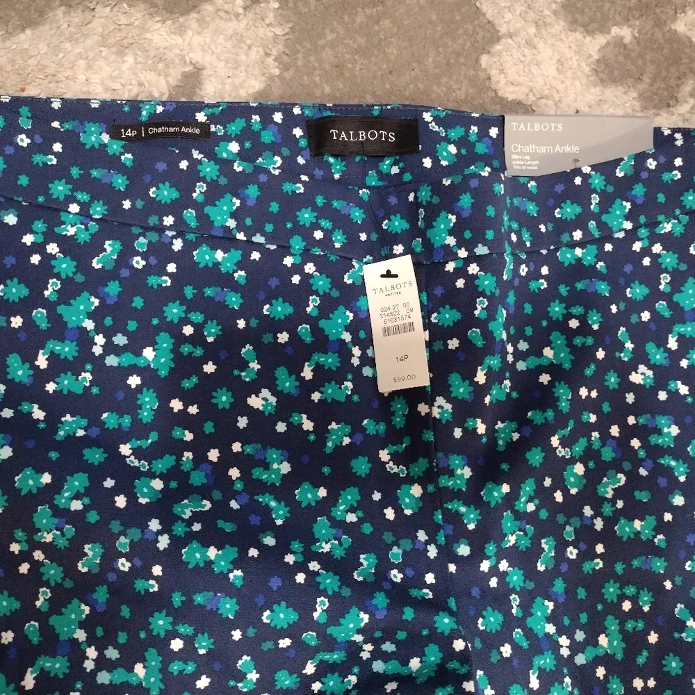 NEW Talbots Chatham ankle pant in cascading blossom - Image 4