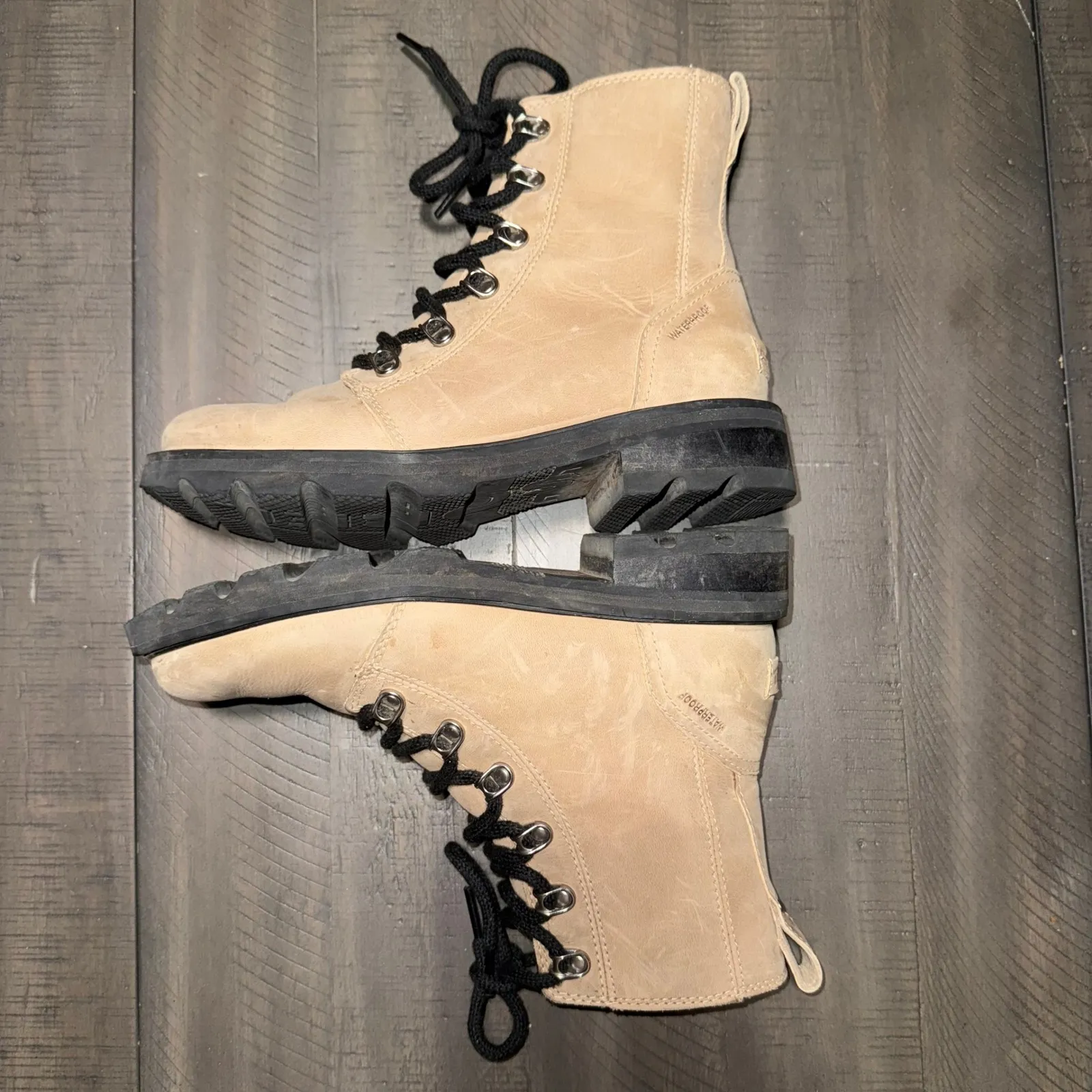 Sorel Women's Lennox Lace Tan Waterproof Suede Sand Tan Black‎ Casual 6 - Image 6