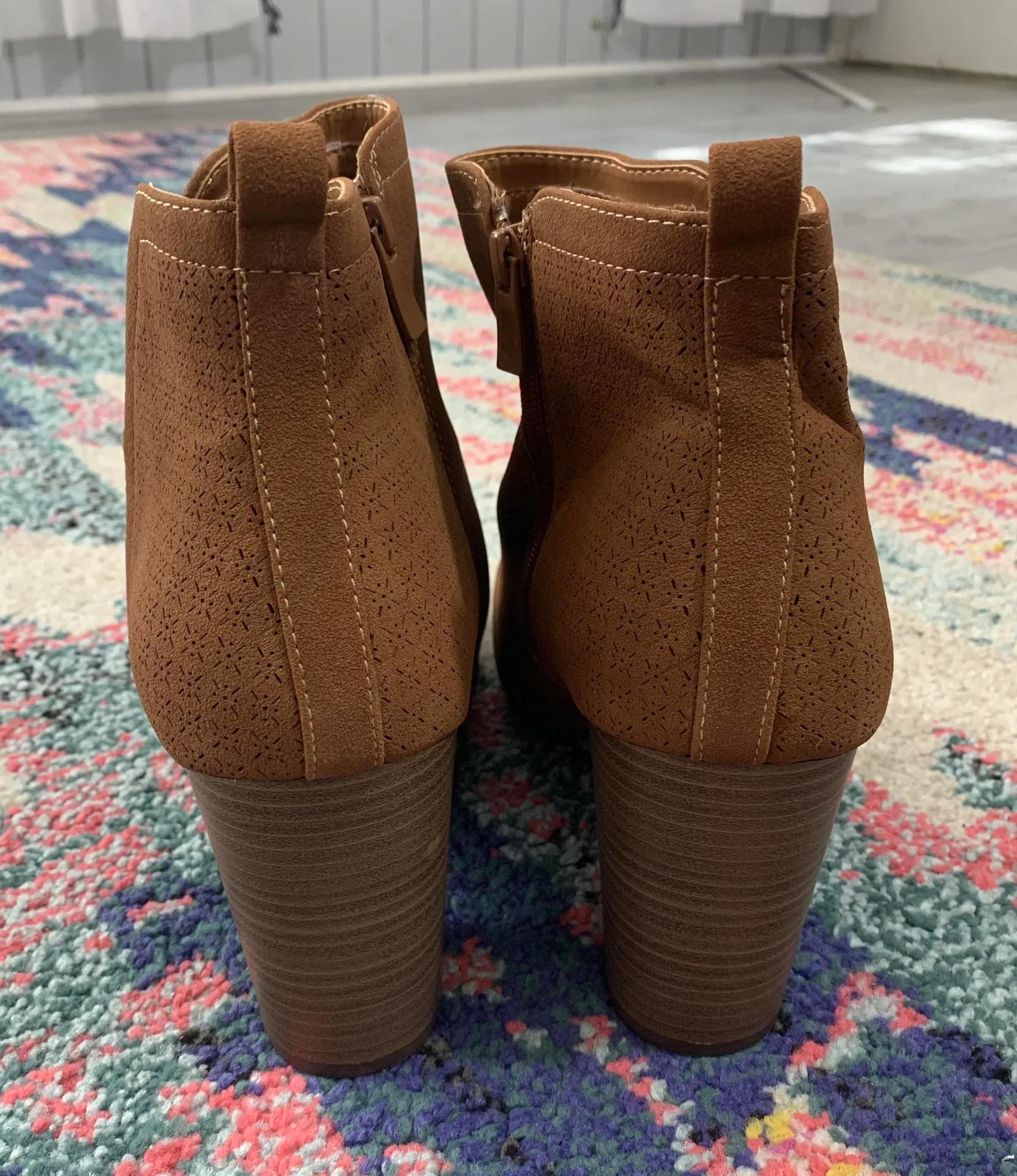 Torrid Faux Suede Perforated Back Bootie - Image 5