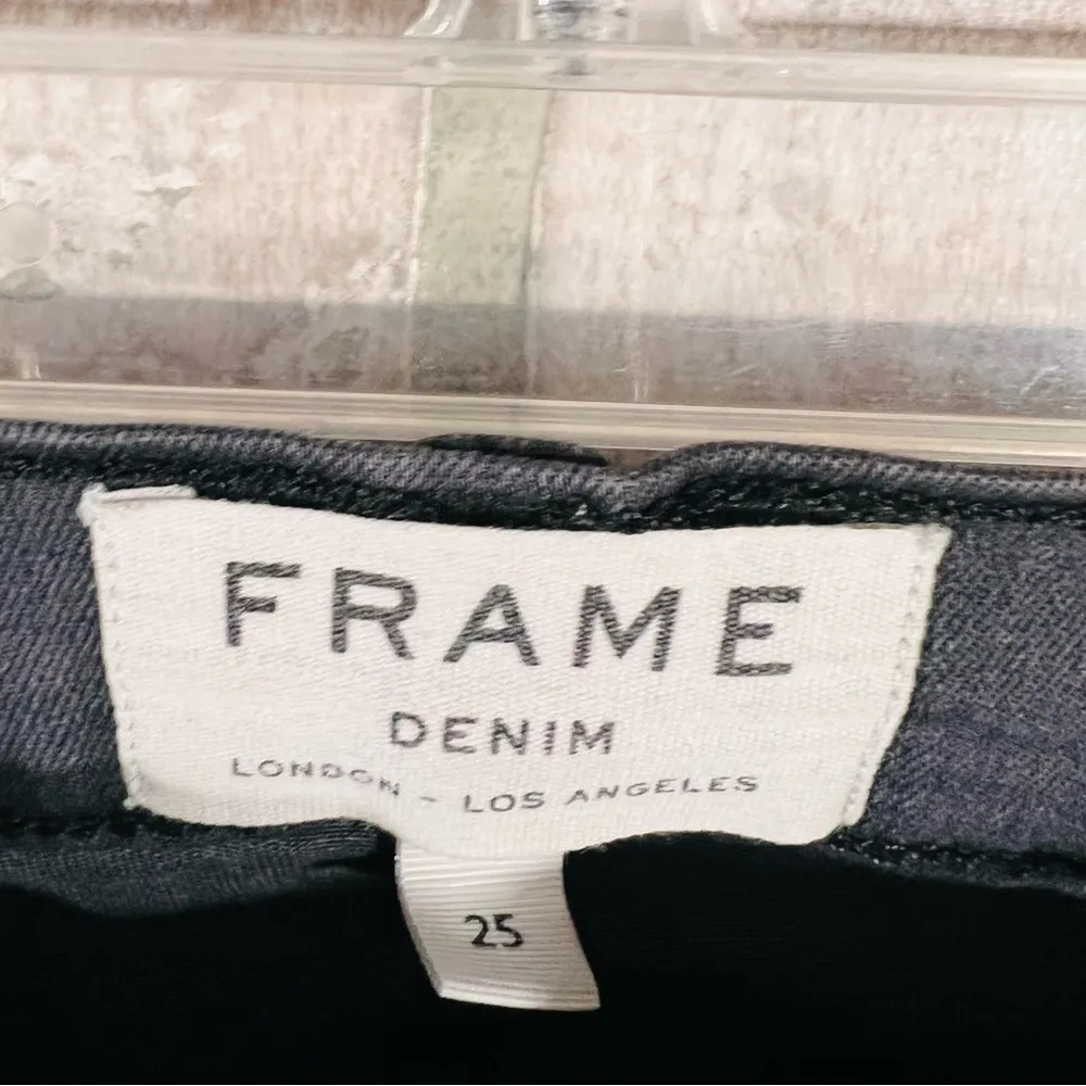 Frame Denim Le High Skinny Distressed Jeans in Tillery Wash Size 25 - Image 9