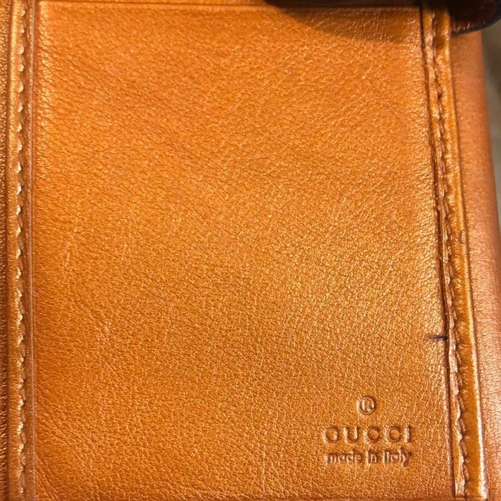 GUCCI GG Monogram Canvas & Leather Heart Clasp Full Length Continental Wallet - Image 14