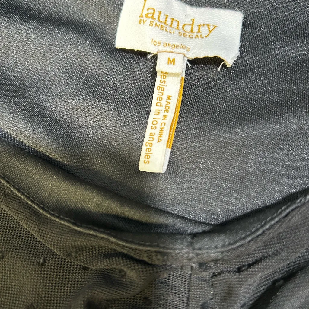 Laundry By Shelli Segal Black Ruched Blouse - Image 8