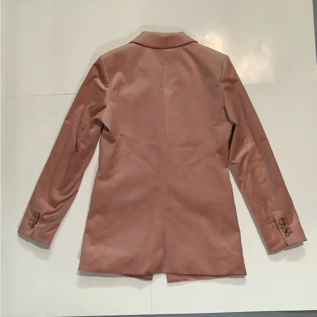 JCrew Light Pink Velvet Blazer Size undefined - Image 3