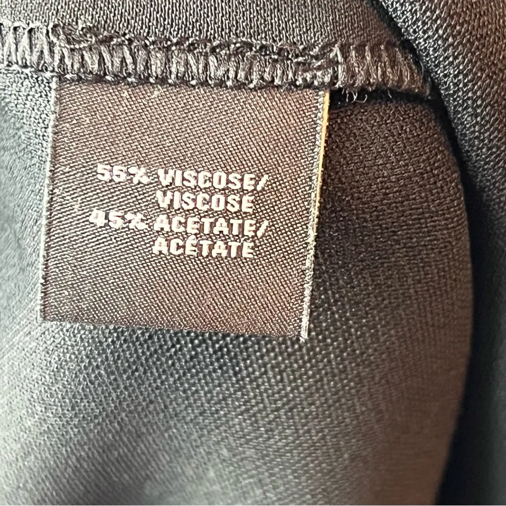 Lafayette 148 New York Barrow Dress‎ Pant Womens Size 10 Black Viscose Acetate - Image 4