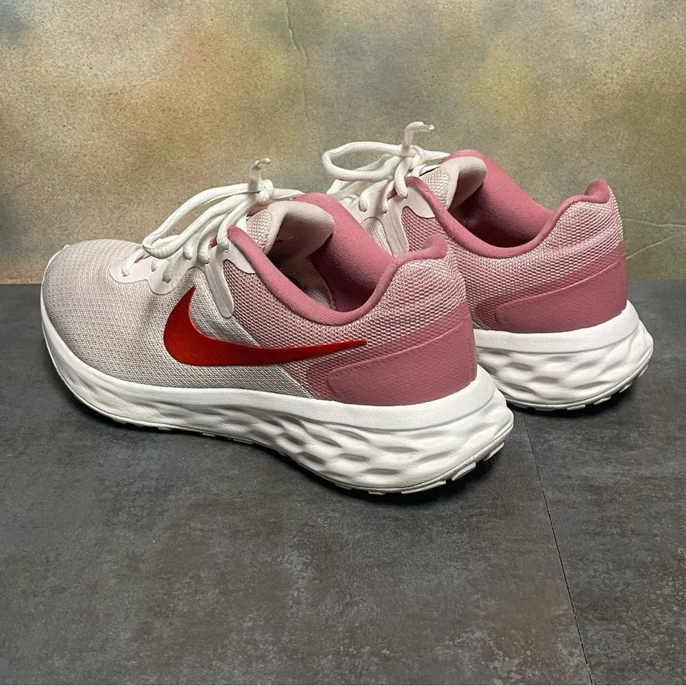 Nike Revolution 6 Next Nature DC3729-601 Women's Soft Pink/Red Sneakers Size 8.5 - Image 6