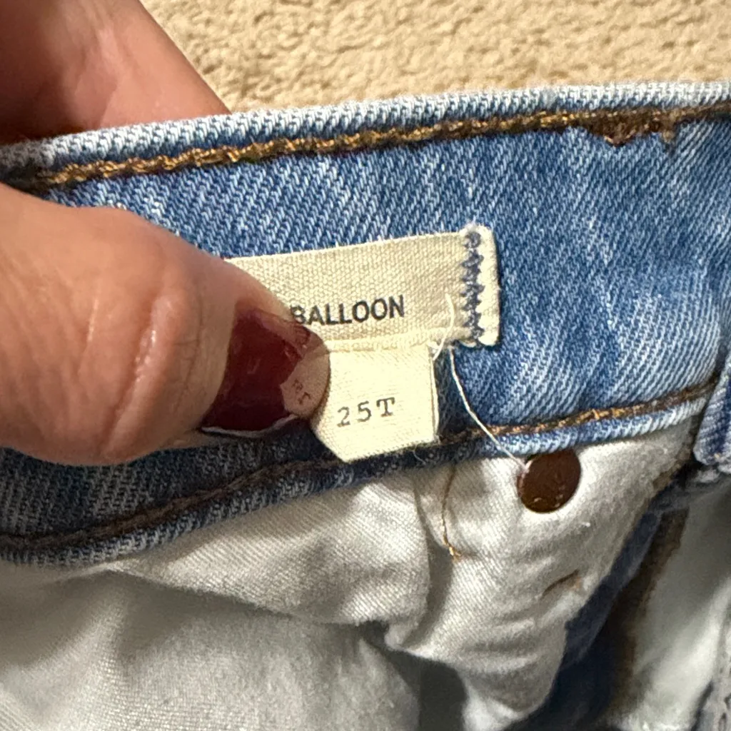 Madewell Light Blue Balloon Denim Jeans - Image 5