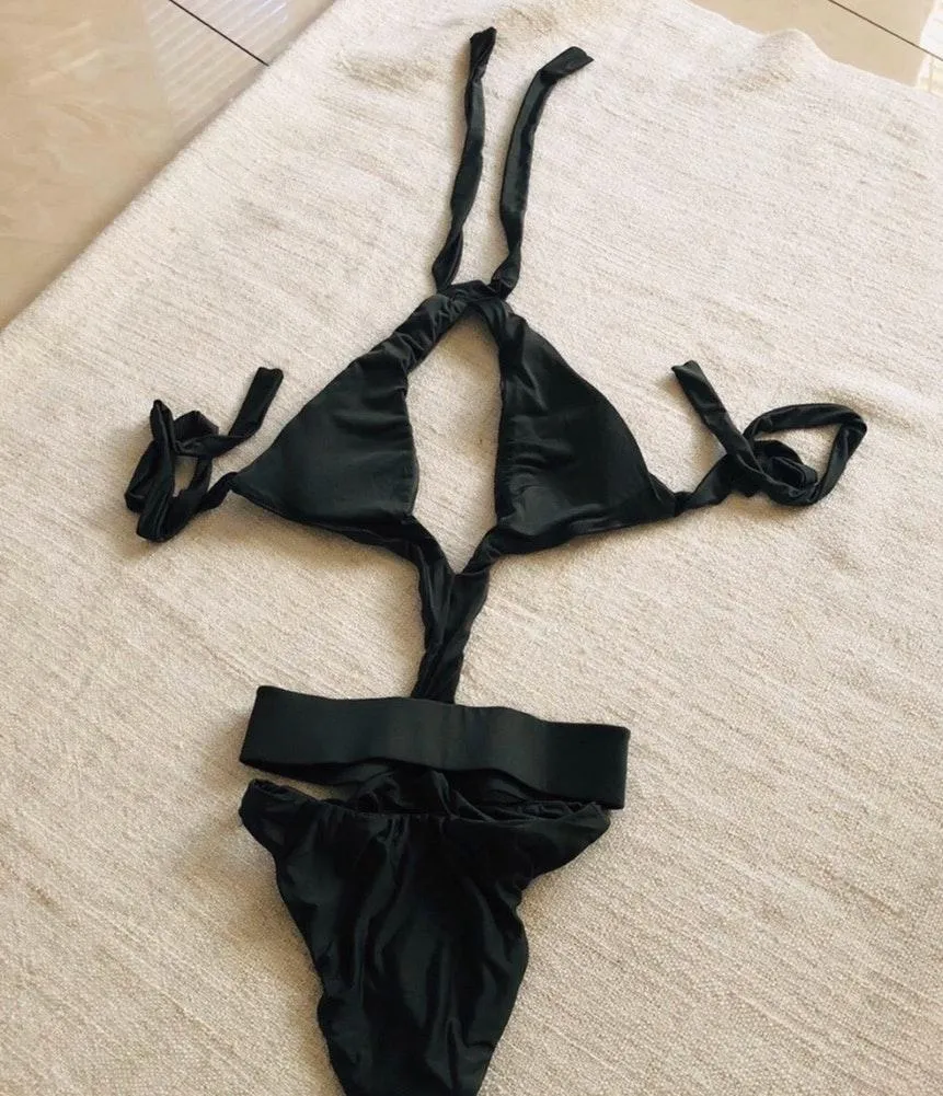 Green Monokini Size XS - Image 4