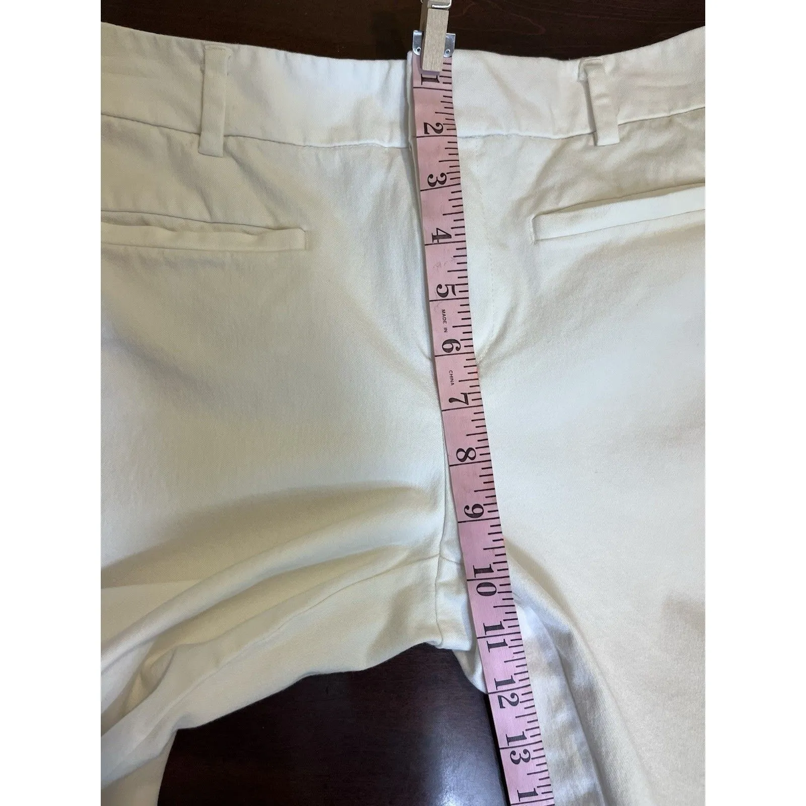 Maeve by Anthropologie Cream Straight Leg Pants Size 2 Stretch Trousers - Image 5