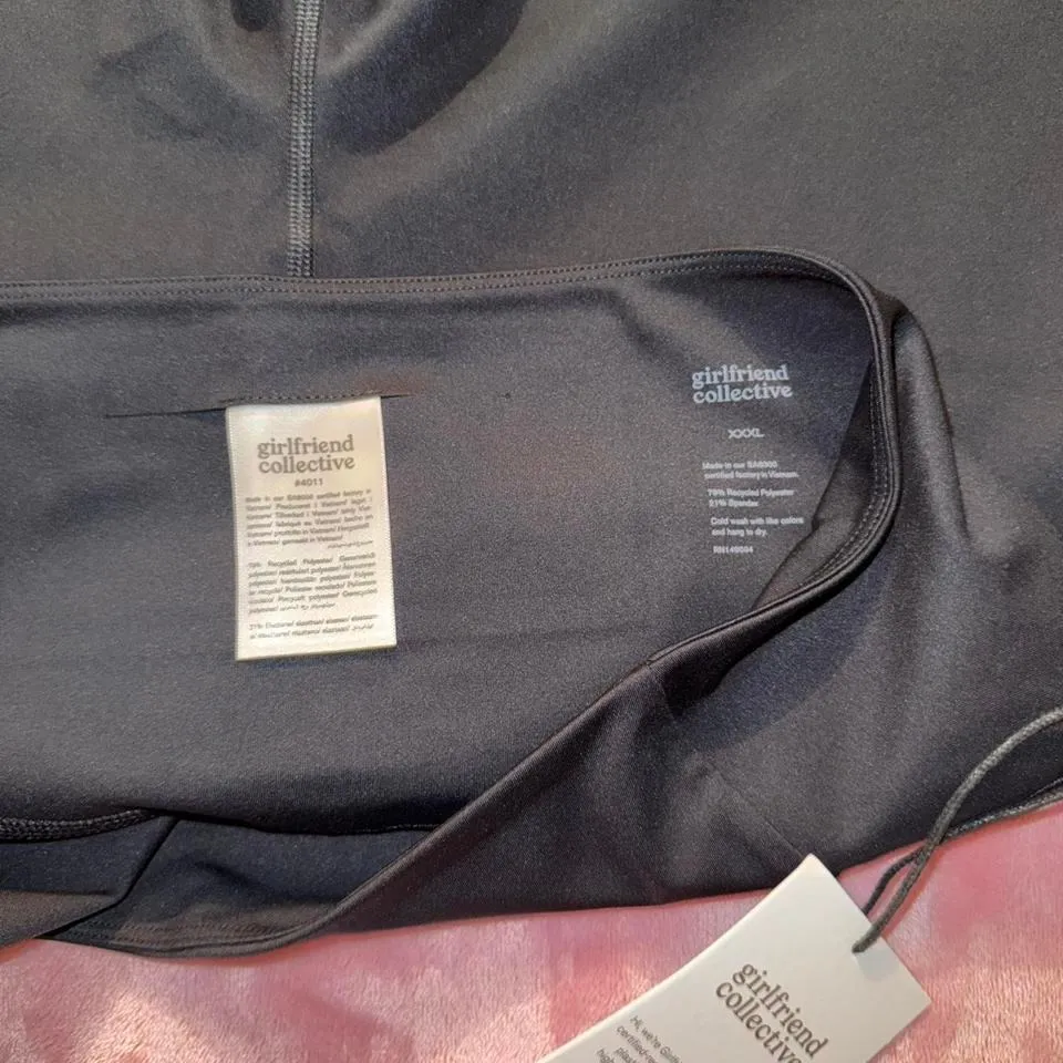 Girlfriend Collective Compressive Pocket Run‎ Short Black NWT Size XXXL - Image 4