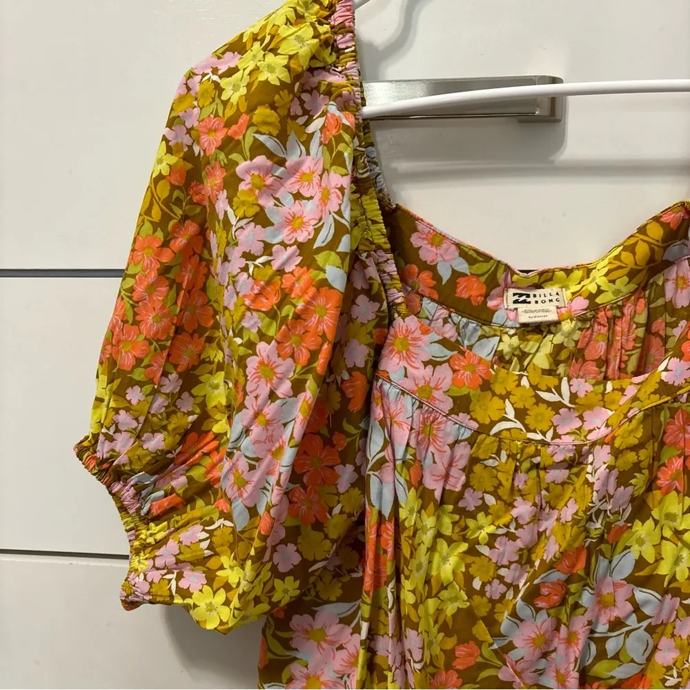 Billabong Beach Daze Floral Top NWOT - Image 5