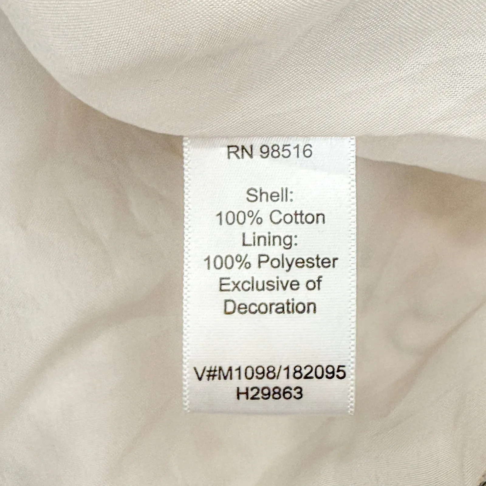 Coldwater Creek Womens Blazer Size M Cream Botanical Embroidered‎ Cottage Fairy - Image 9