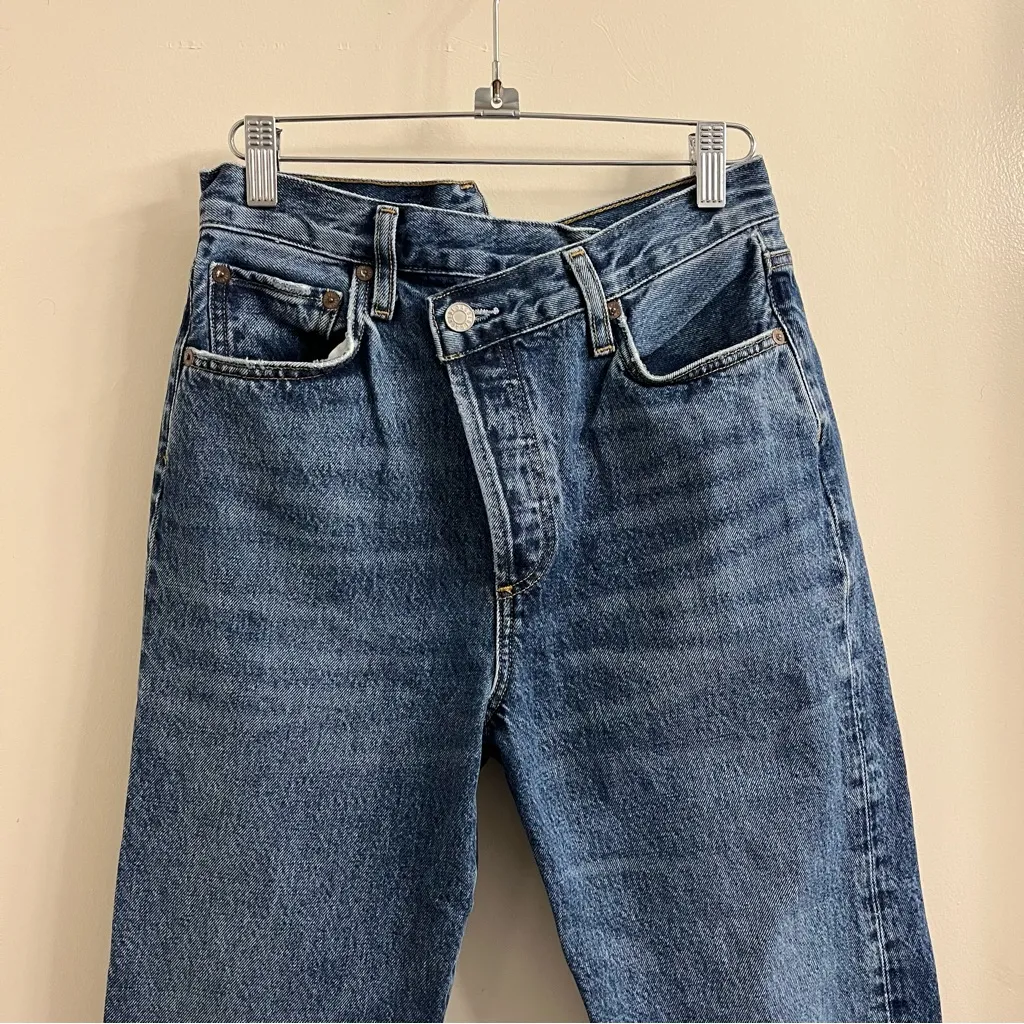 Agolde Criss Cross Straight Leg Jeans 25 - Image 4