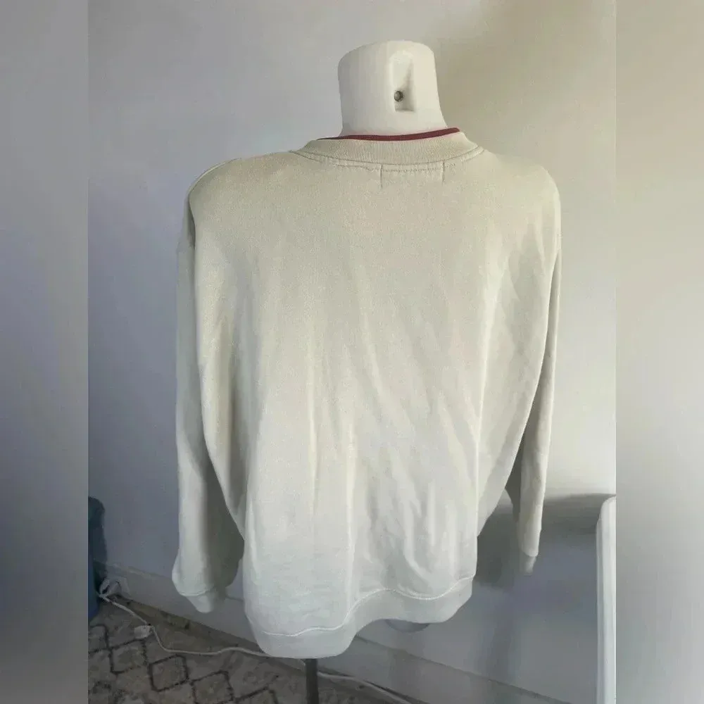 Vintage Grandma style Extra Shenanigans‎ Button Front Embroidered Apples 2X 0186 Red - Image 5