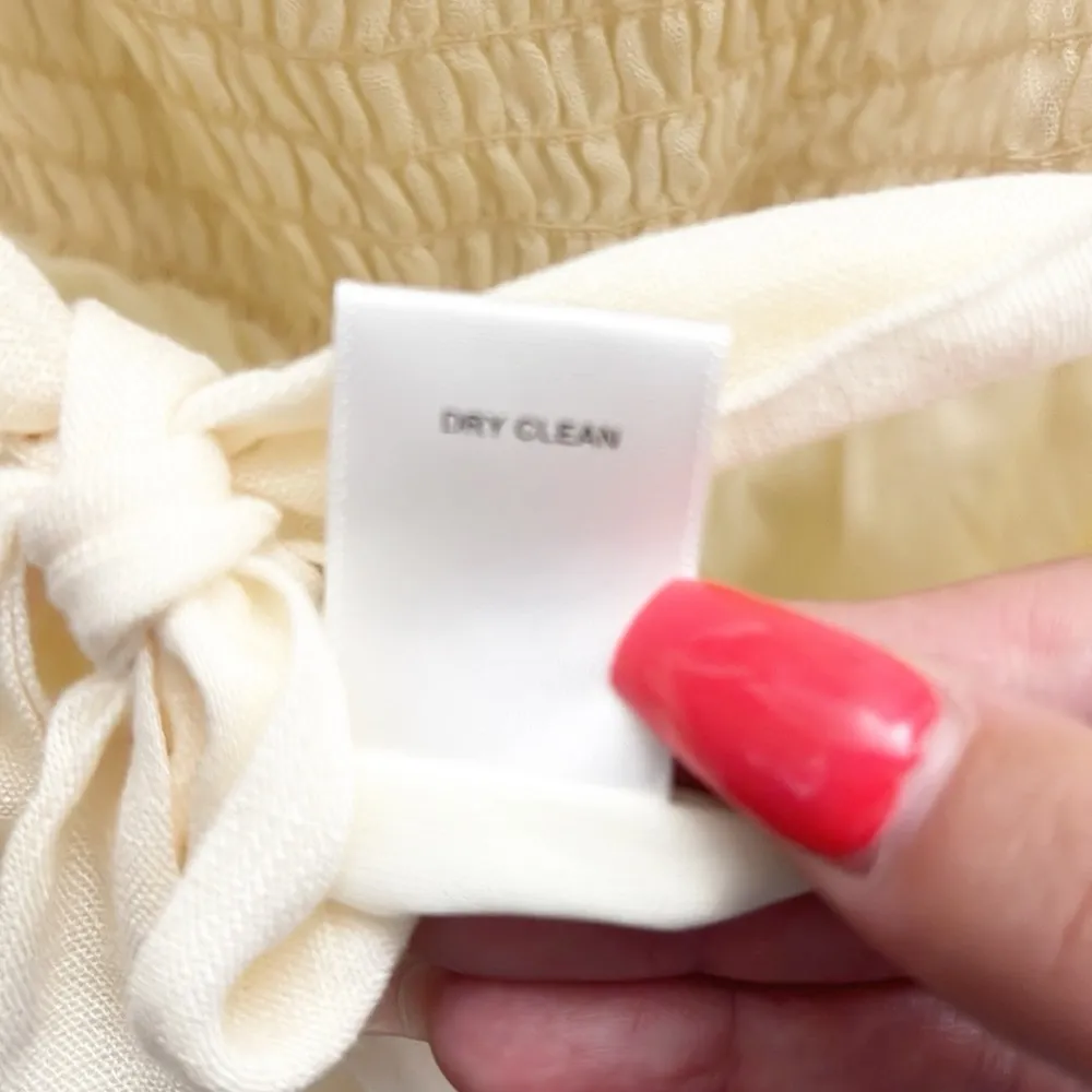 Altar’d State Cream Smocked Criss Cross Tie Open Back Tank Top Jumpsuit - Image 13