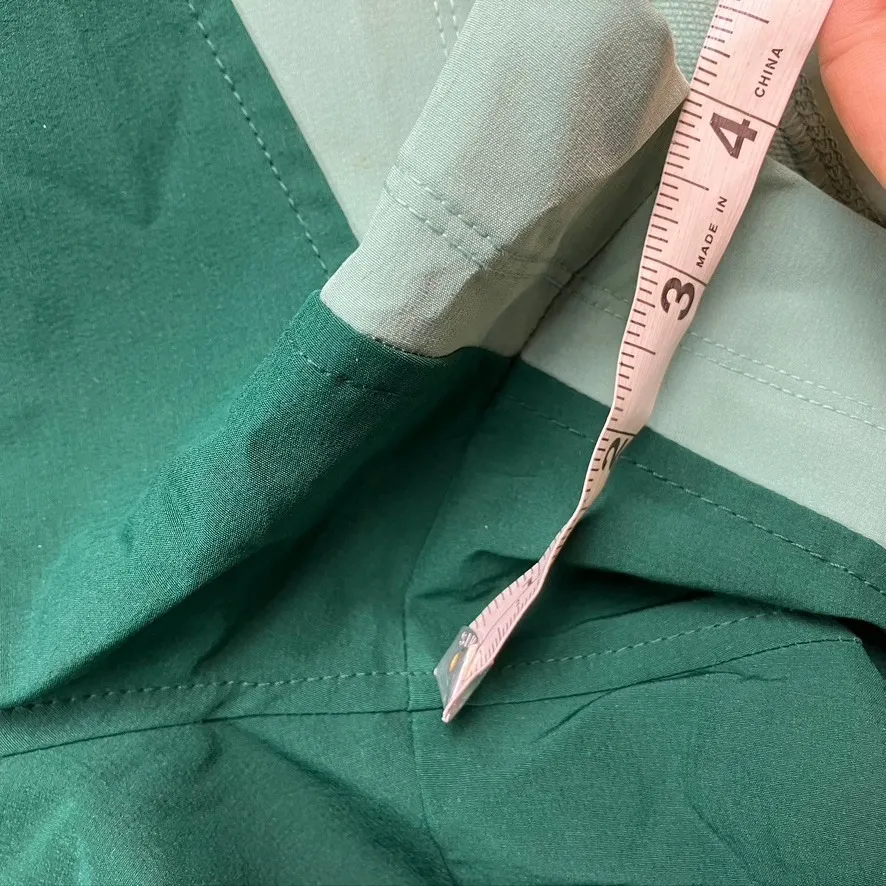 Athletic Shorts Green Teal StretchTech Go H2O High Rise Pocket Fits Phone 2X New - Image 12