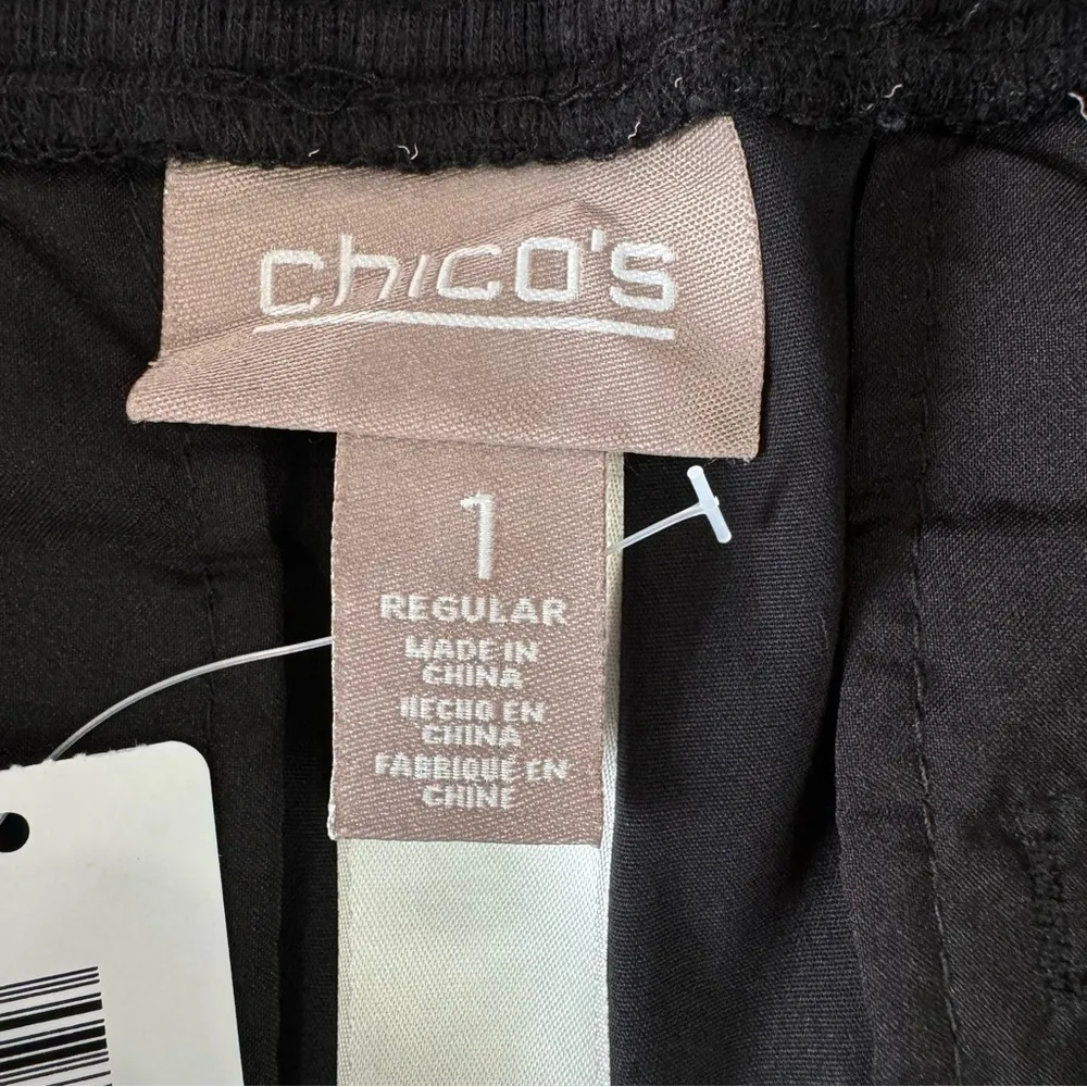 Chico’s Fitigues Christa Roll Pants in Basic Black Size 1/8 NEW - Image 10
