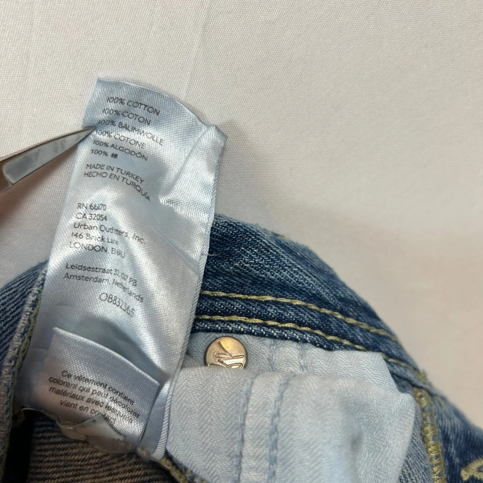 We The Free‎ Maggie Button Fly Denim Cropped Jeans Womens Size 25 Frayed Hem - Image 6