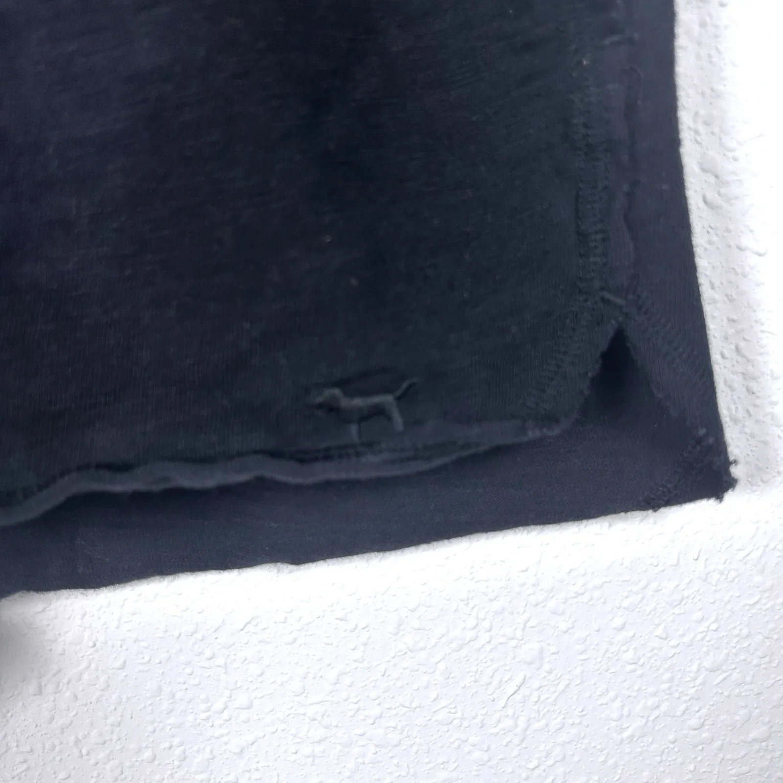 PINK‎ Victoria's Secret Black Lounge Shorts Drawstring Elastic Waist Medium - Image 2