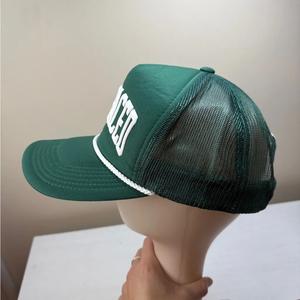 Barefaced Skincare Trucker Hat Y2K No Sun Club Trending Green - Image 11