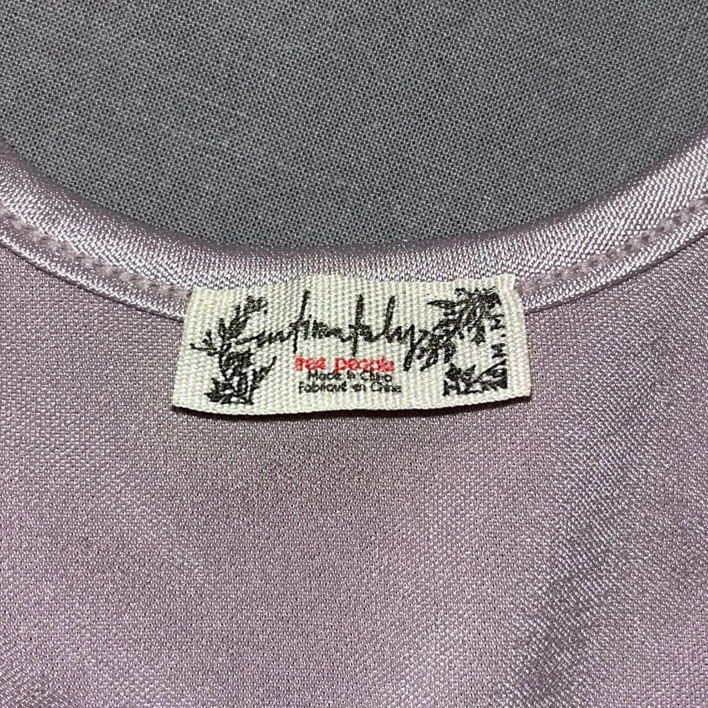 Free People Talk About It Mid-To-Mini Slip Women's M Purple Bodycon Chic Party - Image 5