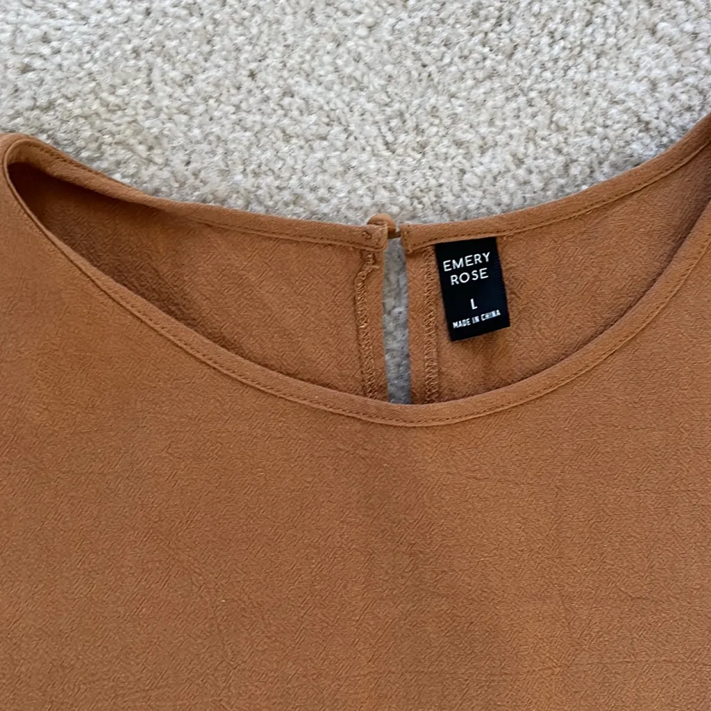 Emery Rose size L shorts set Brown Size L - Image 2