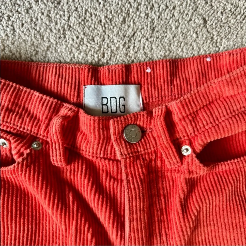 BDG High Rise Bright Orange Wide-Leg Jeans - Image 6