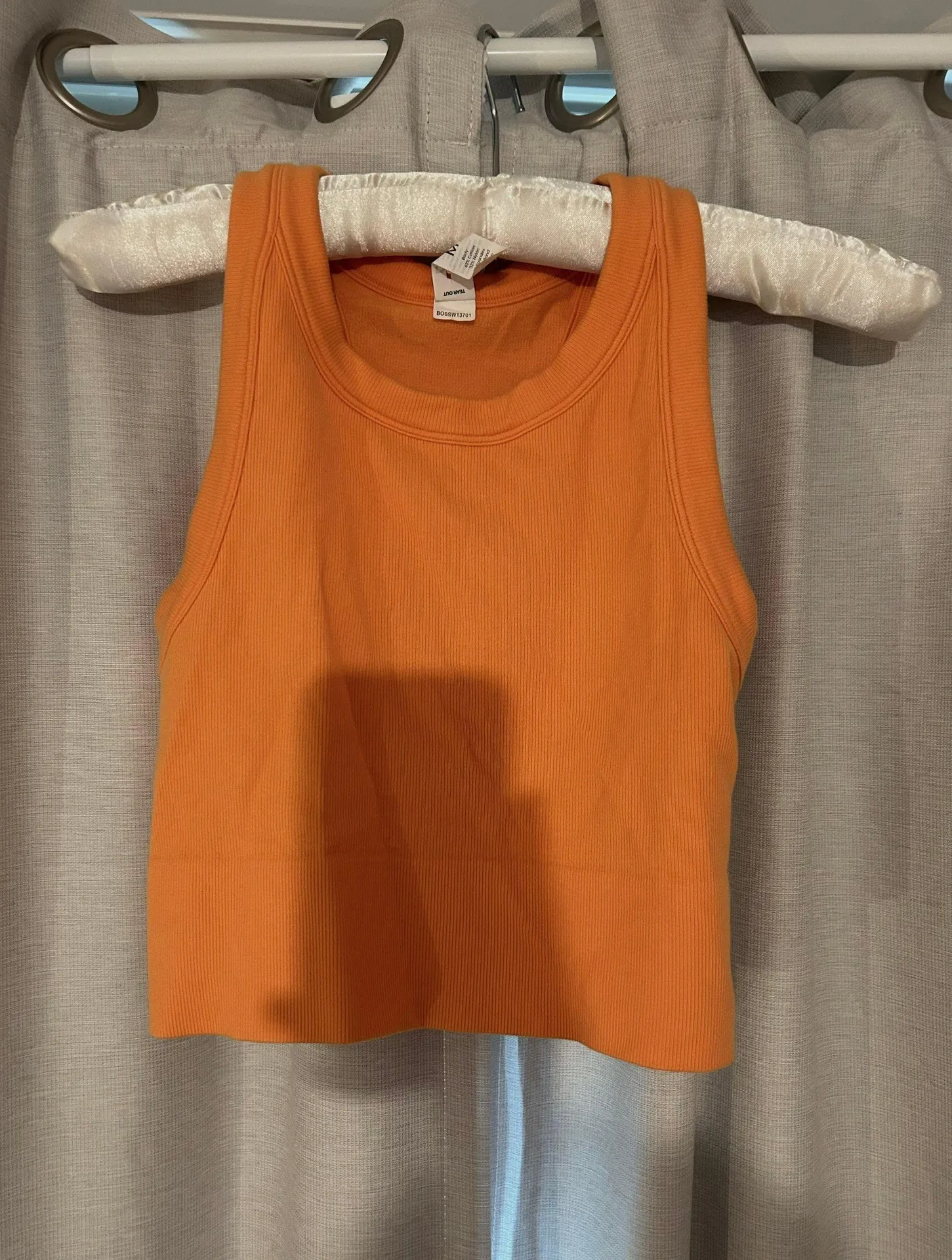 Orange Crop Top Halter Size M - Image 2